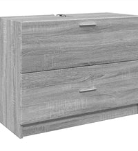 Waschbeckenunterschrank Grau Sonoma 78x37x59 cm Holzwerkstoff