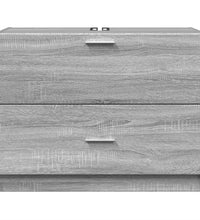 Waschbeckenunterschrank Grau Sonoma 78x37x59 cm Holzwerkstoff