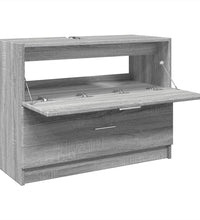 Waschbeckenunterschrank Grau Sonoma 78x37x59 cm Holzwerkstoff