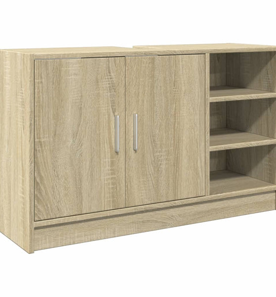 Waschbeckenunterschrank Sonoma-Eiche 90x29x55 cm Holzwerkstoff