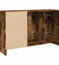 Waschbeckenunterschrank Räuchereiche 90x29x55 cm Holzwerkstoff