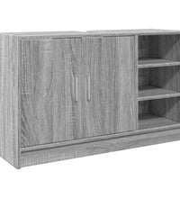 Waschbeckenunterschrank Grau Sonoma 90x29x55 cm Holzwerkstoff