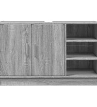 Waschbeckenunterschrank Grau Sonoma 90x29x55 cm Holzwerkstoff