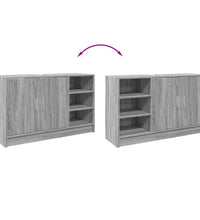 Waschbeckenunterschrank Grau Sonoma 90x29x55 cm Holzwerkstoff