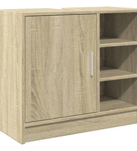 Waschbeckenunterschrank Sonoma-Eiche 63x29x55 cm Holzwerkstoff