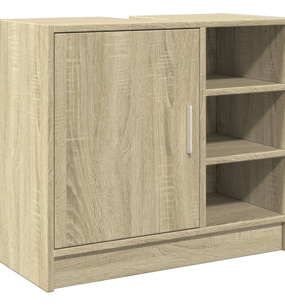 Waschbeckenunterschrank Sonoma-Eiche 63x29x55 cm Holzwerkstoff