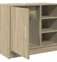 Waschbeckenunterschrank Sonoma-Eiche 63x29x55 cm Holzwerkstoff