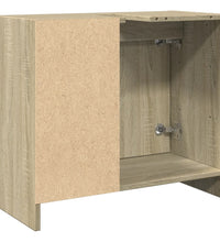 Waschbeckenunterschrank Sonoma-Eiche 63x29x55 cm Holzwerkstoff