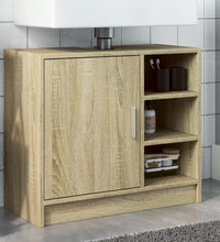 Waschbeckenunterschrank Sonoma-Eiche 63x29x55 cm Holzwerkstoff