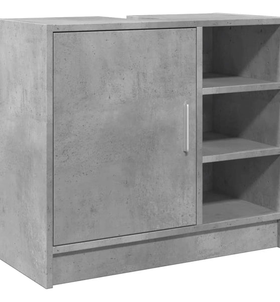 Waschbeckenunterschrank Betongrau 63x29x55 cm Holzwerkstoff