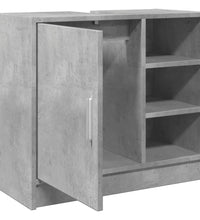 Waschbeckenunterschrank Betongrau 63x29x55 cm Holzwerkstoff