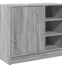 Waschbeckenunterschrank Grau Sonoma 63x29x55 cm Holzwerkstoff