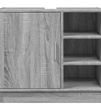 Waschbeckenunterschrank Grau Sonoma 63x29x55 cm Holzwerkstoff