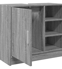 Waschbeckenunterschrank Grau Sonoma 63x29x55 cm Holzwerkstoff