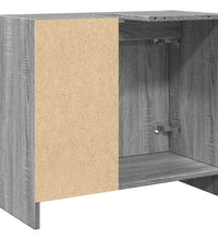 Waschbeckenunterschrank Grau Sonoma 63x29x55 cm Holzwerkstoff