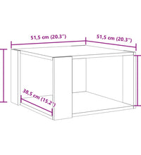 Couchtisch Sonoma-Eiche 51,5x51,5x30 cm Holzwerkstoff