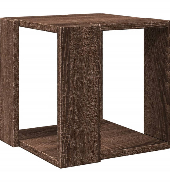 Couchtisch Braun Eichen-Optik 32x32x30 cm Holzwerkstoff