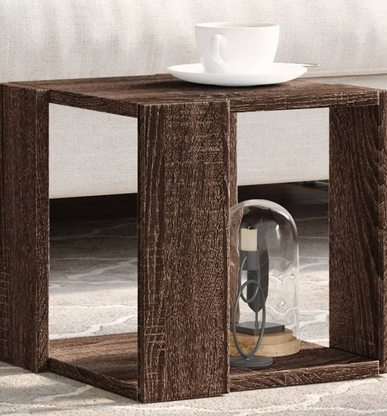 Couchtisch Braun Eichen-Optik 32x32x30 cm Holzwerkstoff