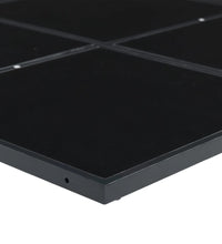 11-tlg. Garten-Essgruppe mit Kissen Schwarz Poly Rattan