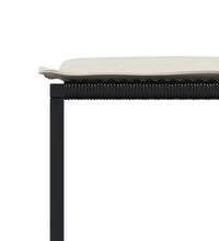 11-tlg. Garten-Essgruppe mit Kissen Schwarz Poly Rattan