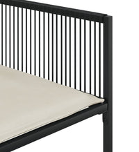 11-tlg. Garten-Essgruppe mit Kissen Schwarz Poly Rattan