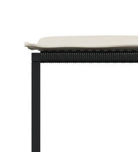 11-tlg. Garten-Essgruppe mit Kissen Schwarz Poly Rattan