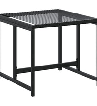 11-tlg. Garten-Essgruppe Schwarz Poly Rattan