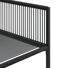 7-tlg. Garten-Essgruppe Schwarz Poly Rattan