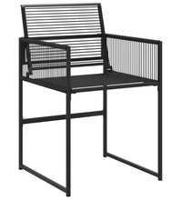 11-tlg. Garten-Essgruppe Schwarz Poly Rattan