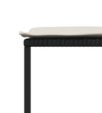 11-tlg. Garten-Essgruppe mit Kissen Schwarz Poly Rattan