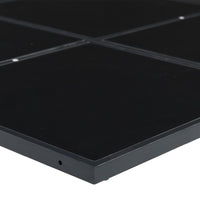 7-tlg. Garten-Essgruppe mit Kissen Schwarz Textilene