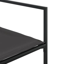 11-tlg. Garten-Essgruppe mit Kissen Schwarz Textilene