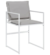 7-tlg. Garten-Essgruppe mit Kissen Weiß Textilene