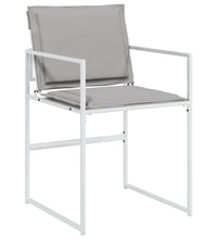 11-tlg. Garten-Essgruppe mit Kissen Weiß Textilene