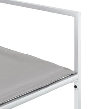 11-tlg. Garten-Essgruppe mit Kissen Weiß Textilene