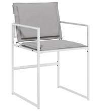 11-tlg. Garten-Essgruppe mit Kissen Weiß Textilene