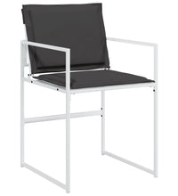 7-tlg. Garten-Essgruppe mit Kissen Weiß Textilene