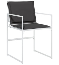 11-tlg. Garten-Essgruppe mit Kissen Weiß Textilene