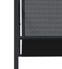 11-tlg. Garten-Essgruppe Schwarz Textilene