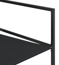 11-tlg. Garten-Essgruppe Schwarz Textilene