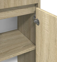 Badezimmerschrank Sonoma-Eiche 30x30x95 cm Holzwerkstoff