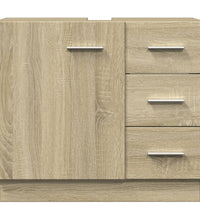 Waschbeckenunterschrank Sonoma-Eiche 63x30x54 cm Holzwerkstoff