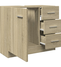 Waschbeckenunterschrank Sonoma-Eiche 63x30x54 cm Holzwerkstoff