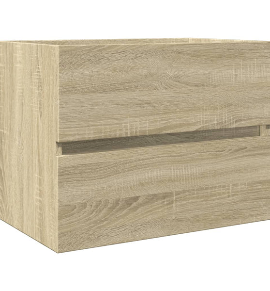 Waschbeckenunterschrank Sonoma-Eiche 60x38,5x45cm Holzwerkstoff