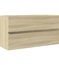 Waschbeckenunterschrank Sonoma-Eiche 90x38,5x45cm Holzwerkstoff