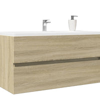 Waschbeckenunterschrank Sonoma-Eiche 90x38,5x45cm Holzwerkstoff