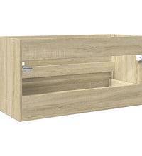 Waschbeckenunterschrank Sonoma-Eiche 90x38,5x45cm Holzwerkstoff