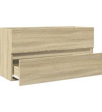 Waschbeckenunterschrank Sonoma-Eiche 90x38,5x45cm Holzwerkstoff