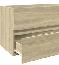 Waschbeckenunterschrank Sonoma-Eiche 90x38,5x45cm Holzwerkstoff