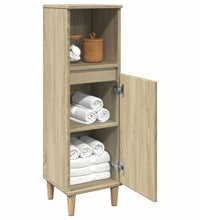 Badschrank Sonoma-Eiche 30x30x100 cm Holzwerkstoff